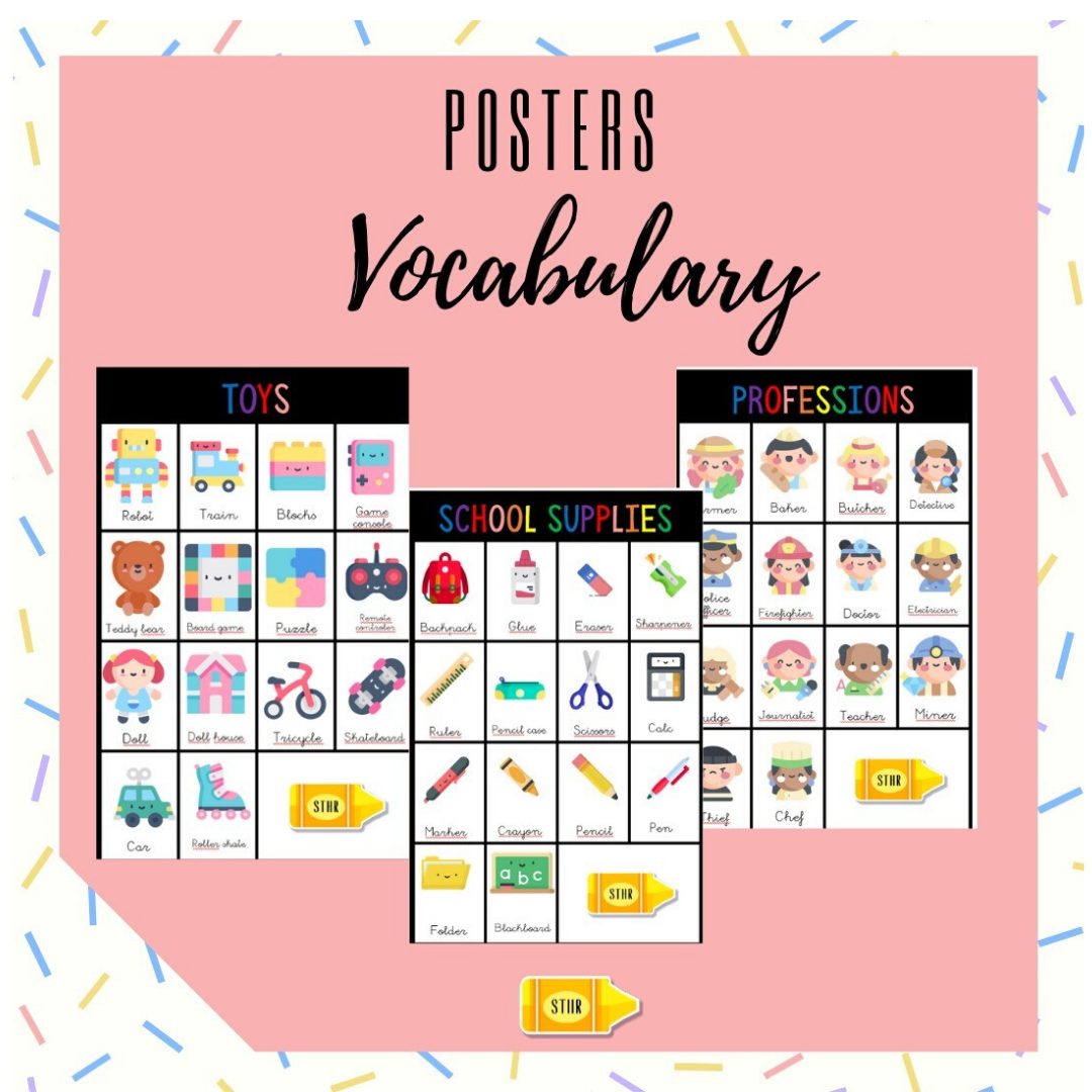 Vocabulary posters