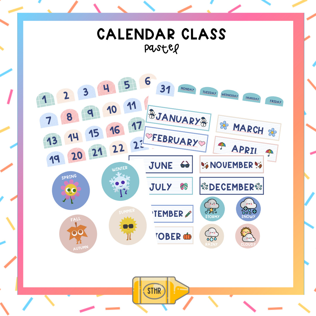 CALENDAR CLASSROOM Mi Mundo De Extraescolares