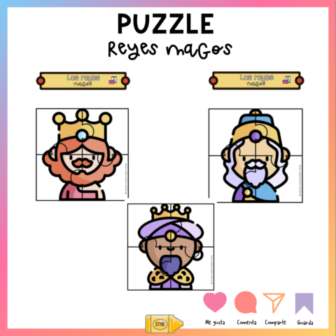 Puzzle Reyes Magos- Navidad | Mundoextraescolares - Material Educativo