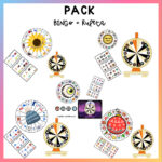 Pack de bingo y ruleta educativa para trabajar contenidos de forma lúdica en infantil y primaria